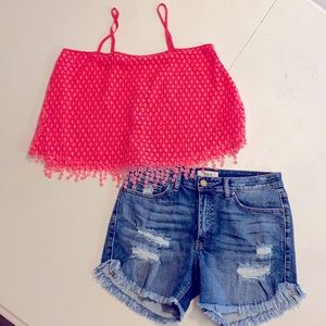 TCEC Neon Pink Crop Top